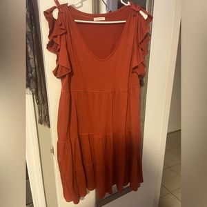 Ruffled, layers dress. Size XL